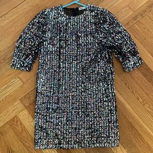 Zara sequin dress